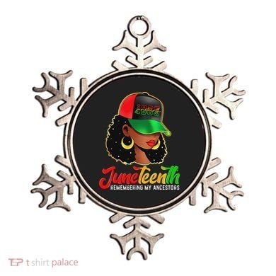 Black Women Junenth Remembering My Ancestors Ornament