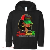 Black Women Junenth Remembering My Ancestors Toddler Hoodie thumb 0