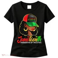 Black Women Junenth Remembering My Ancestors Women's T-Shirt thumb 0