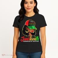Black Women Junenth Remembering My Ancestors Women's T-Shirt thumb 4