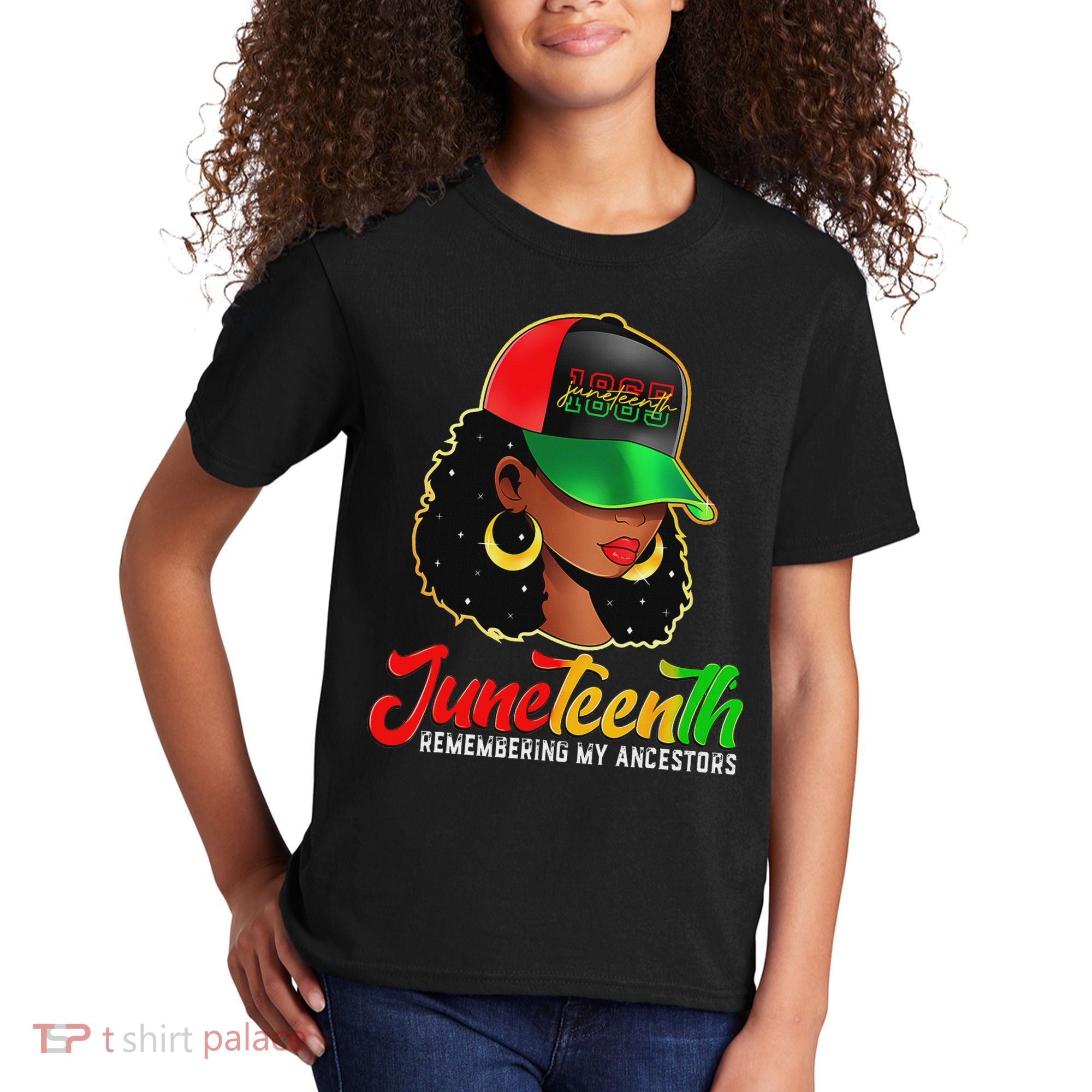 Black Women Junenth Remembering My Ancestors Kids T-Shirt