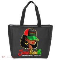 Black Women Junenth Remembering My Ancestors Tote Bag thumb 0