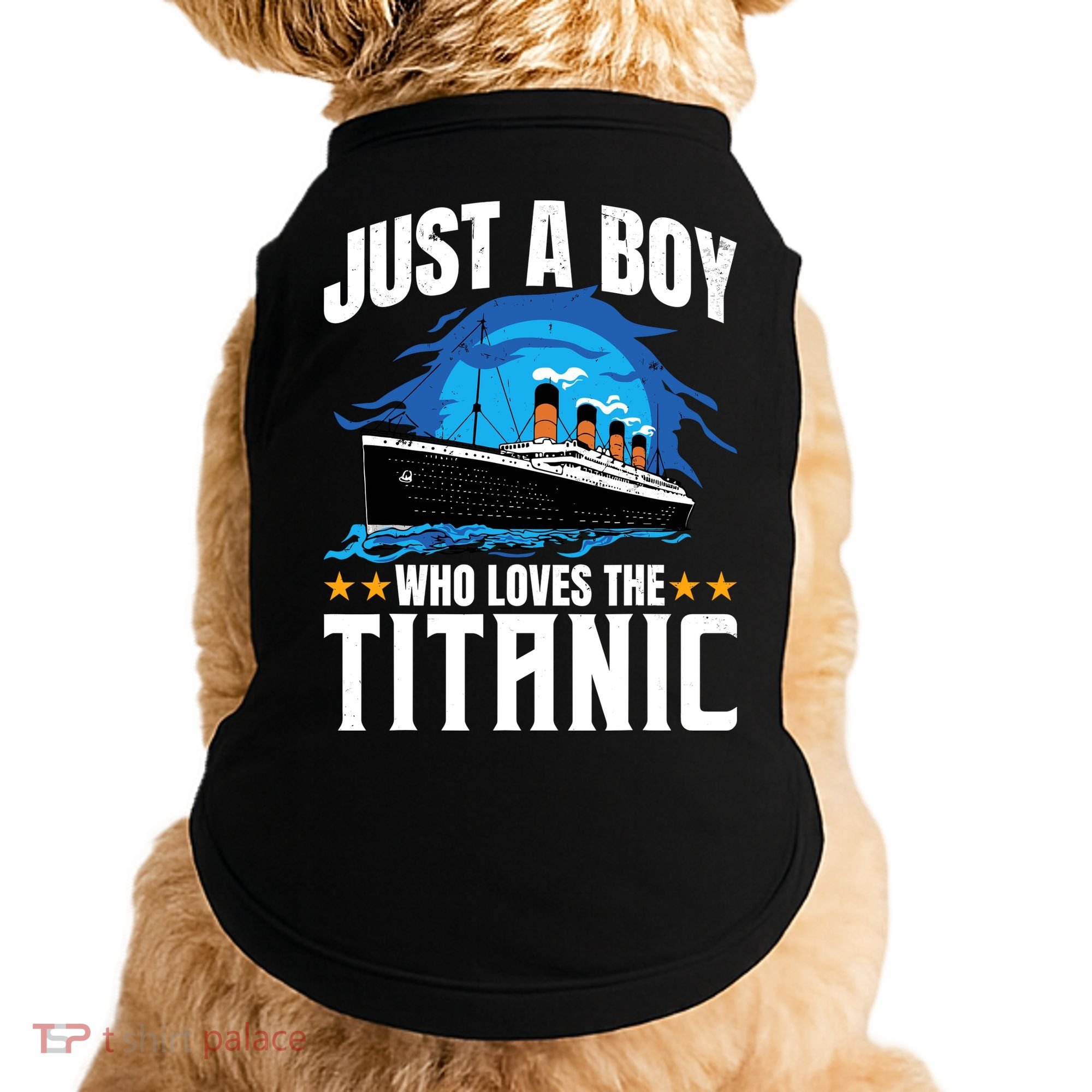 Boy Who Just Love The Rms Titanic Doggie Tank