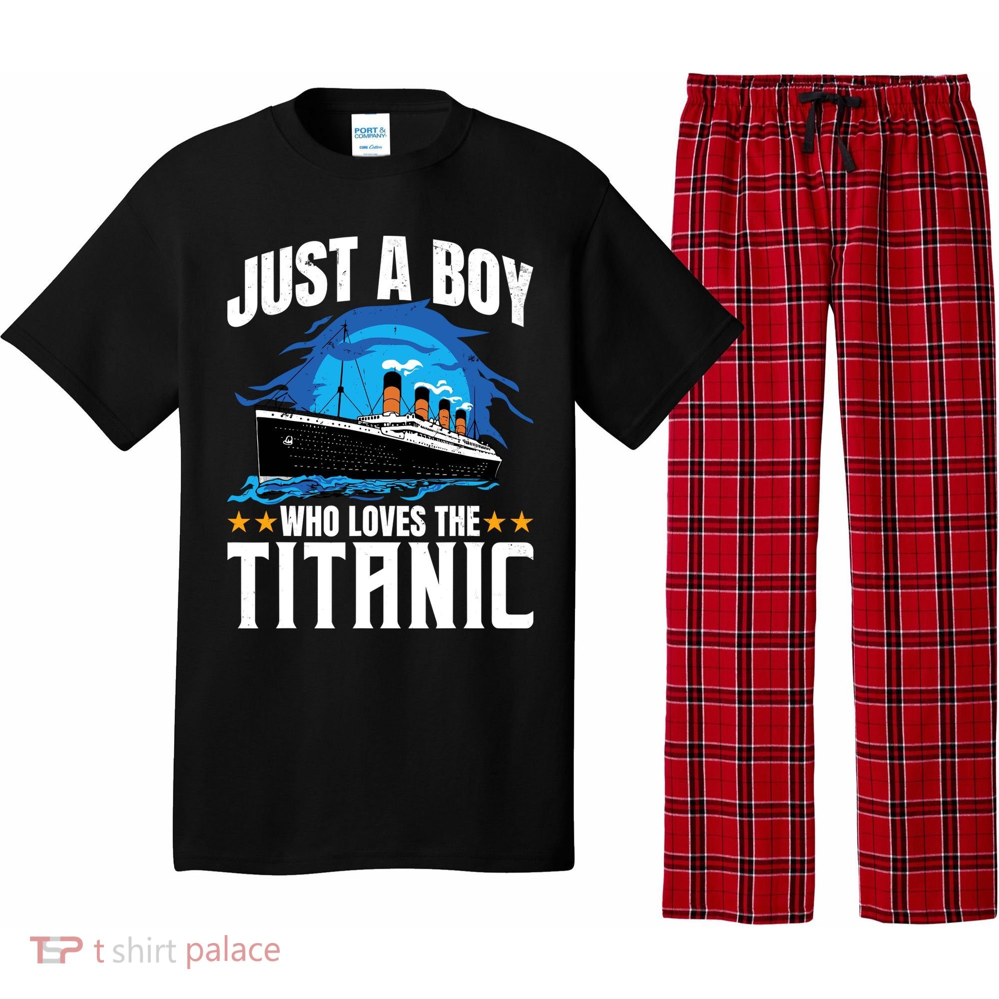 Boy Who Just Love The Rms Titanic Pajama Set