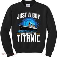 Boy Who Just Love The Rms Titanic Kids Sweatshirt thumb 0