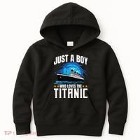 Boy Who Just Love The Rms Titanic Kids Hoodie thumb 0