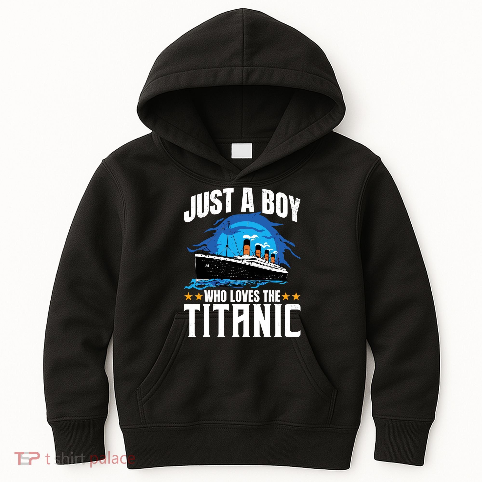 Boy Who Just Love The Rms Titanic Kids Hoodie