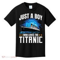 Boy Who Just Love The Rms Titanic Kids T-Shirt thumb 0