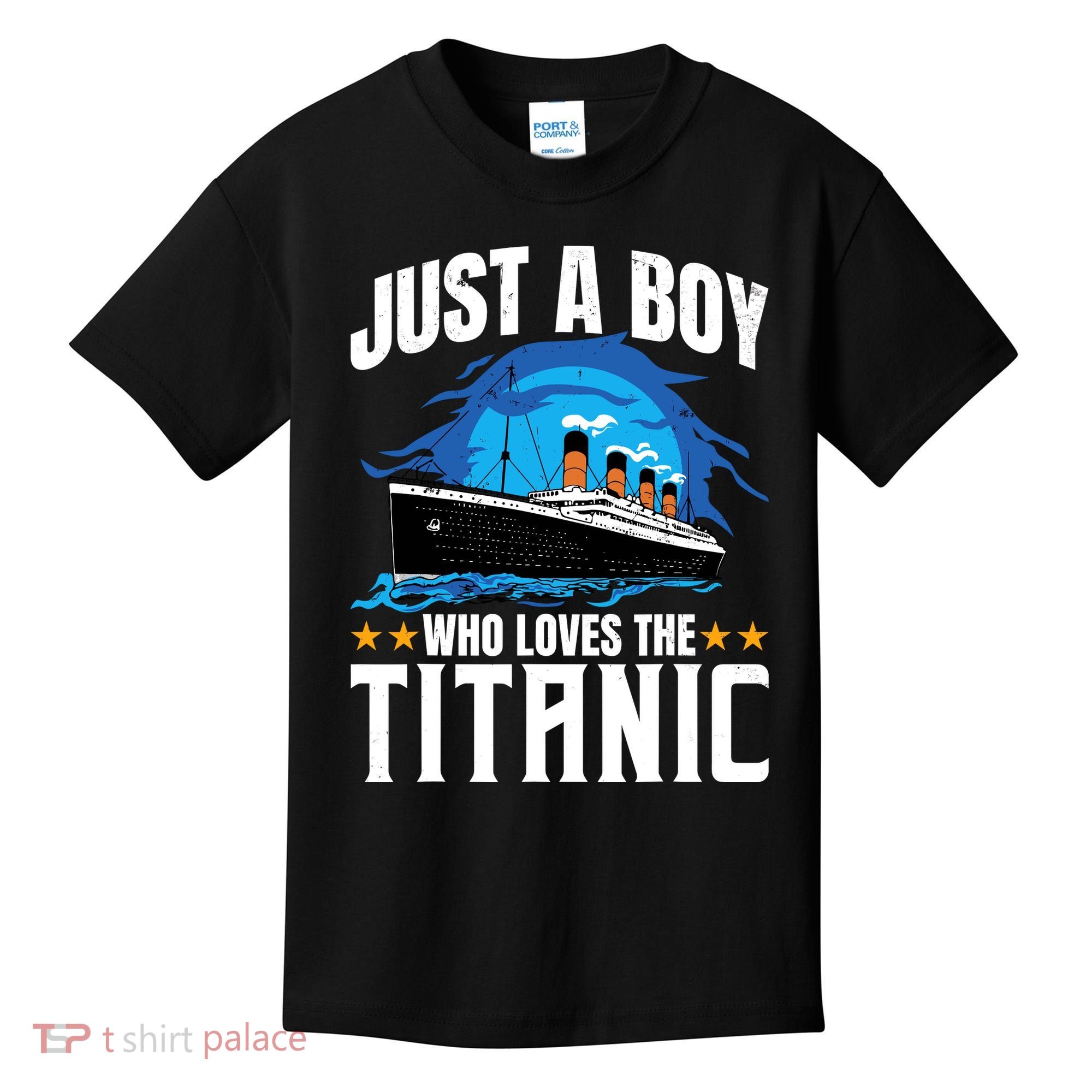 Boy Who Just Love The Rms Titanic Kids T-Shirt