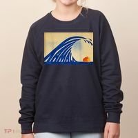 Blue Wave Kamala Funny Anti Trump Women's Sweatshirt thumb 0