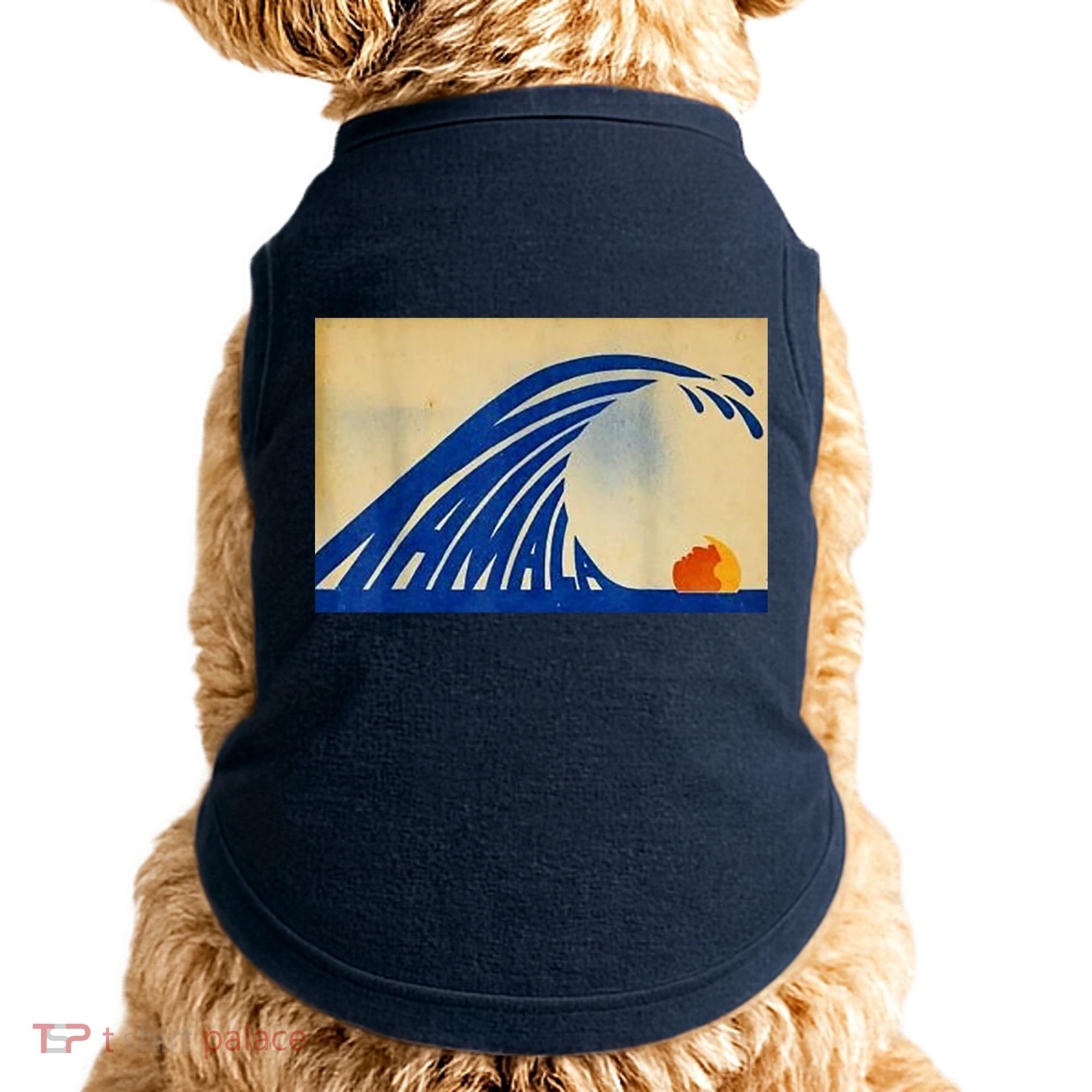 Blue Wave Kamala Funny Anti Trump Doggie Tank