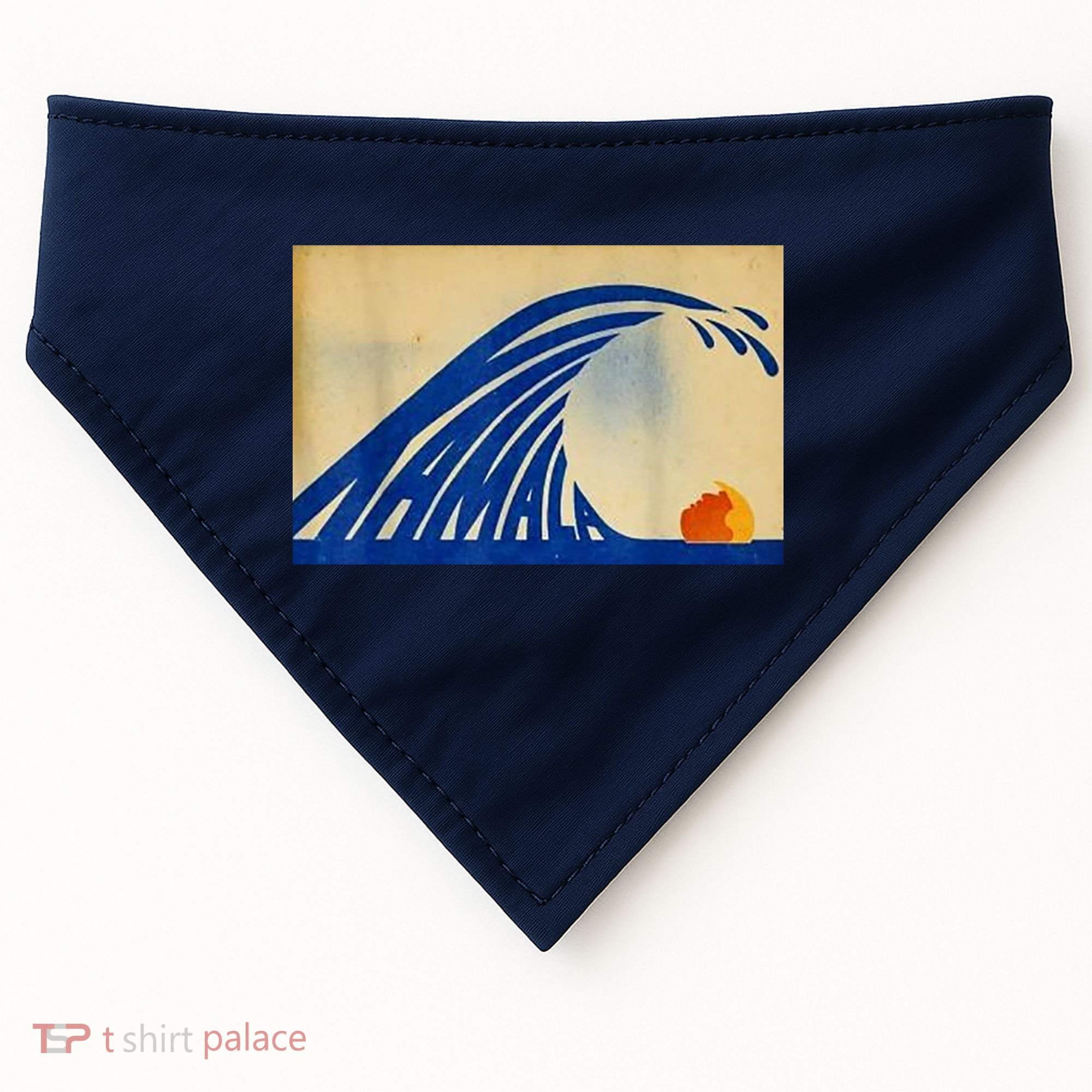 Blue Wave Kamala Funny Anti Trump USA-Made Doggie Bandana
