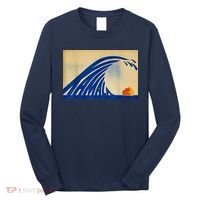 Blue Wave Kamala Funny Anti Trump Long Sleeve Shirt thumb 0