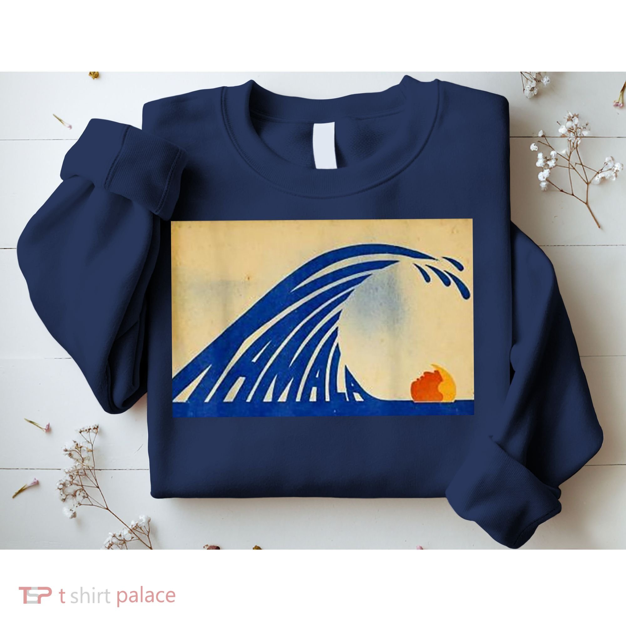 Blue Wave Kamala Funny Anti Trump Sweatshirt