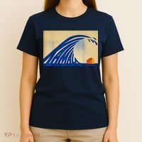 Blue Wave Kamala Funny Anti Trump T-Shirt thumb 4