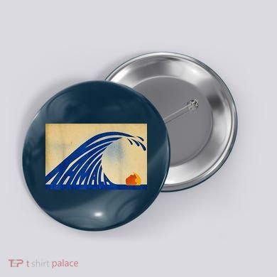 Blue Wave Kamala Funny Anti Trump Button
