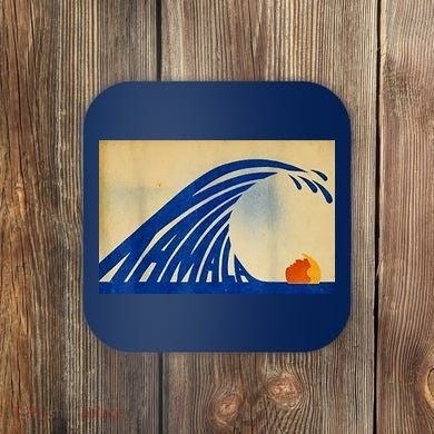 Blue Wave Kamala Funny Anti Trump Coaster