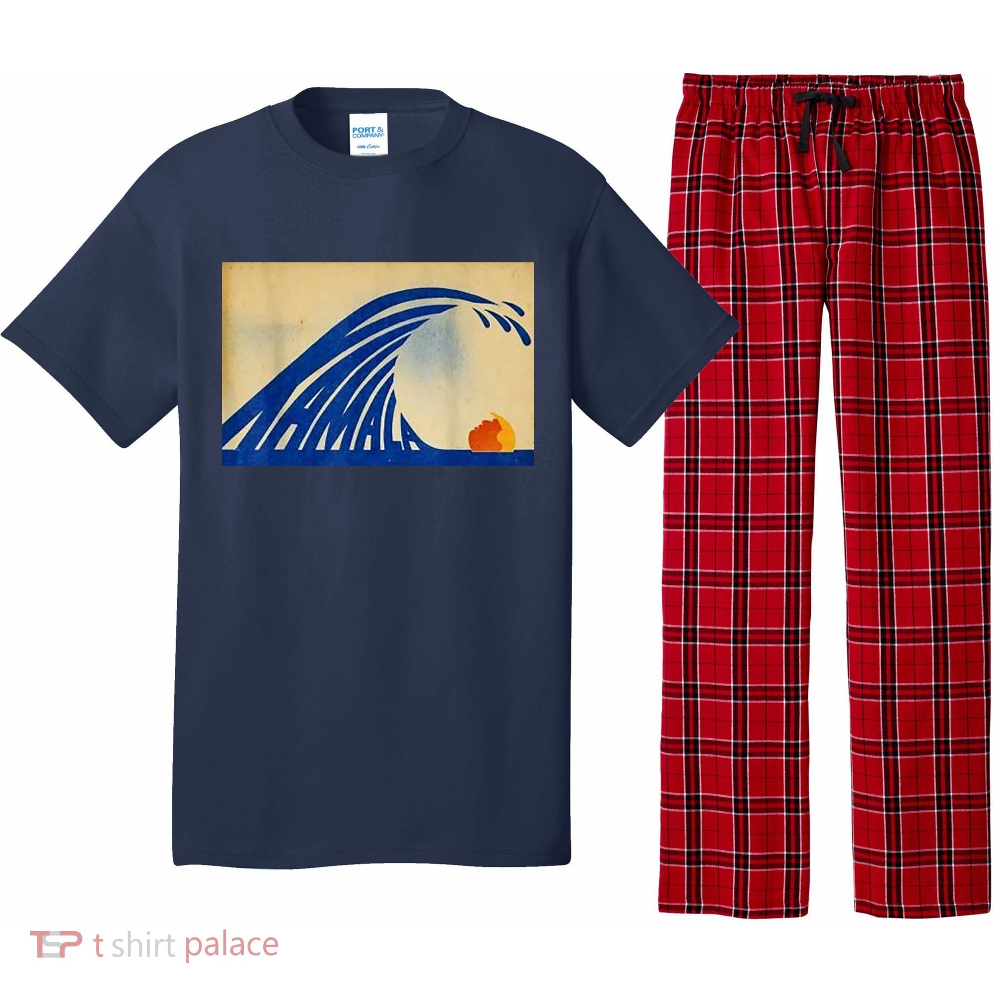 Blue Wave Kamala Funny Anti Trump Pajama Set
