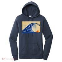 Blue Wave Kamala Funny Anti Trump Women's Hoodie thumb 0