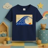 Blue Wave Kamala Funny Anti Trump Toddler T-Shirt thumb 3