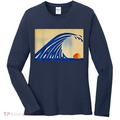 Blue Wave Kamala Funny Anti Trump Women's Long Sleeve Shirt