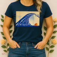 Blue Wave Kamala Funny Anti Trump Women's T-Shirt thumb 2