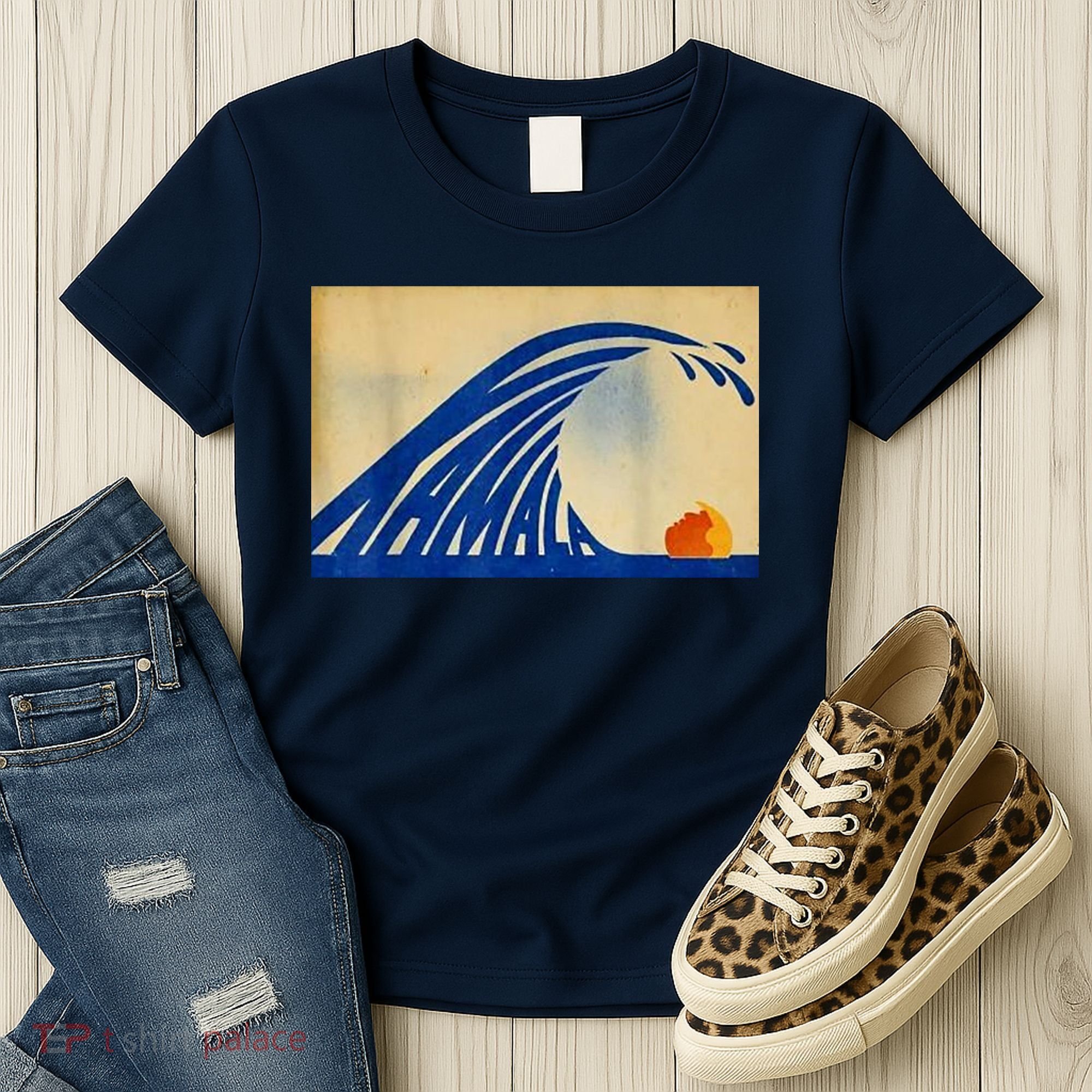 Blue Wave Kamala Funny Anti Trump Women's T-Shirt