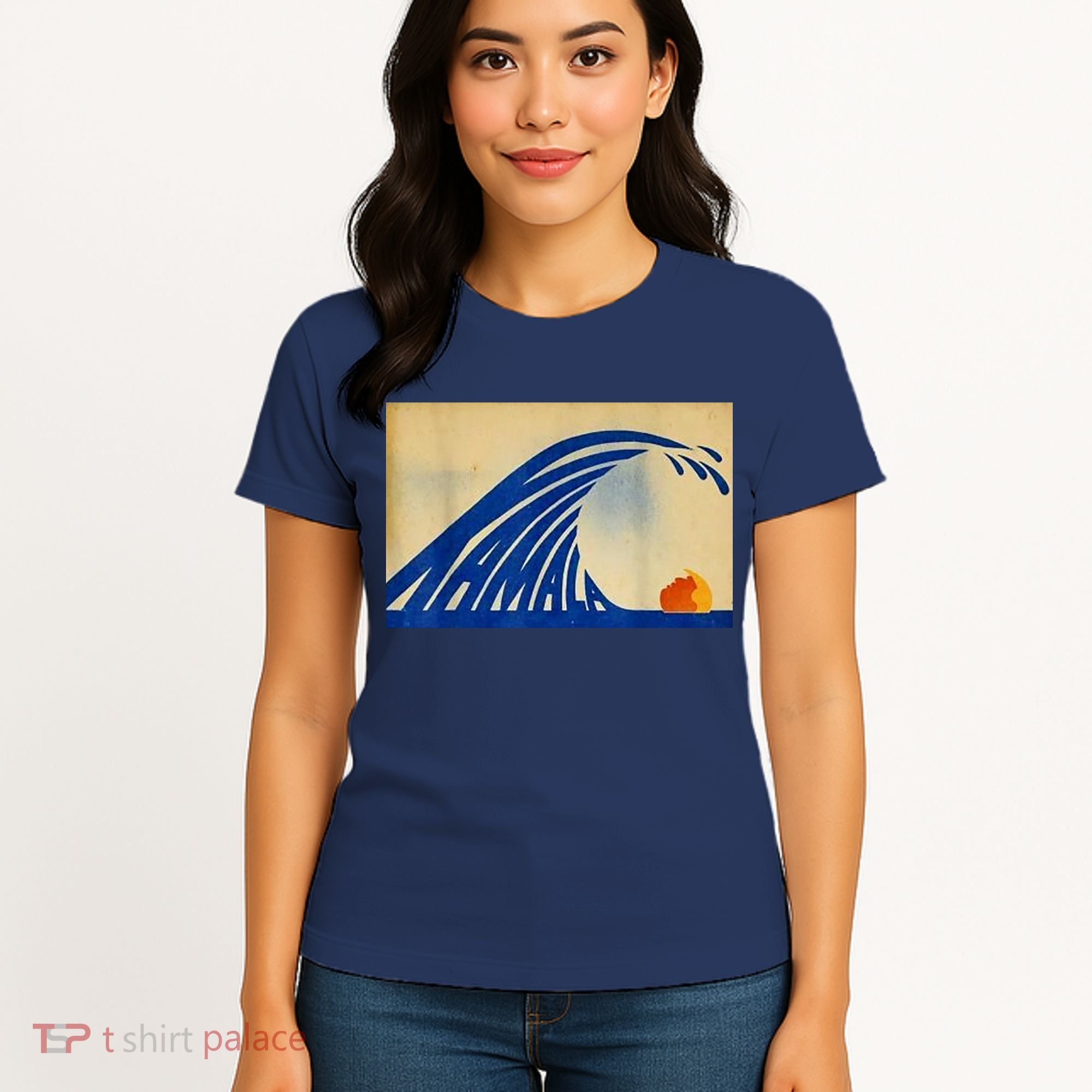 Blue Wave Kamala Funny Anti Trump Women's T-Shirt