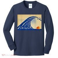 Blue Wave Kamala Funny Anti Trump Kids Long Sleeve Shirt thumb 0