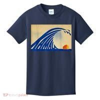 Blue Wave Kamala Funny Anti Trump Kids T-Shirt thumb 0