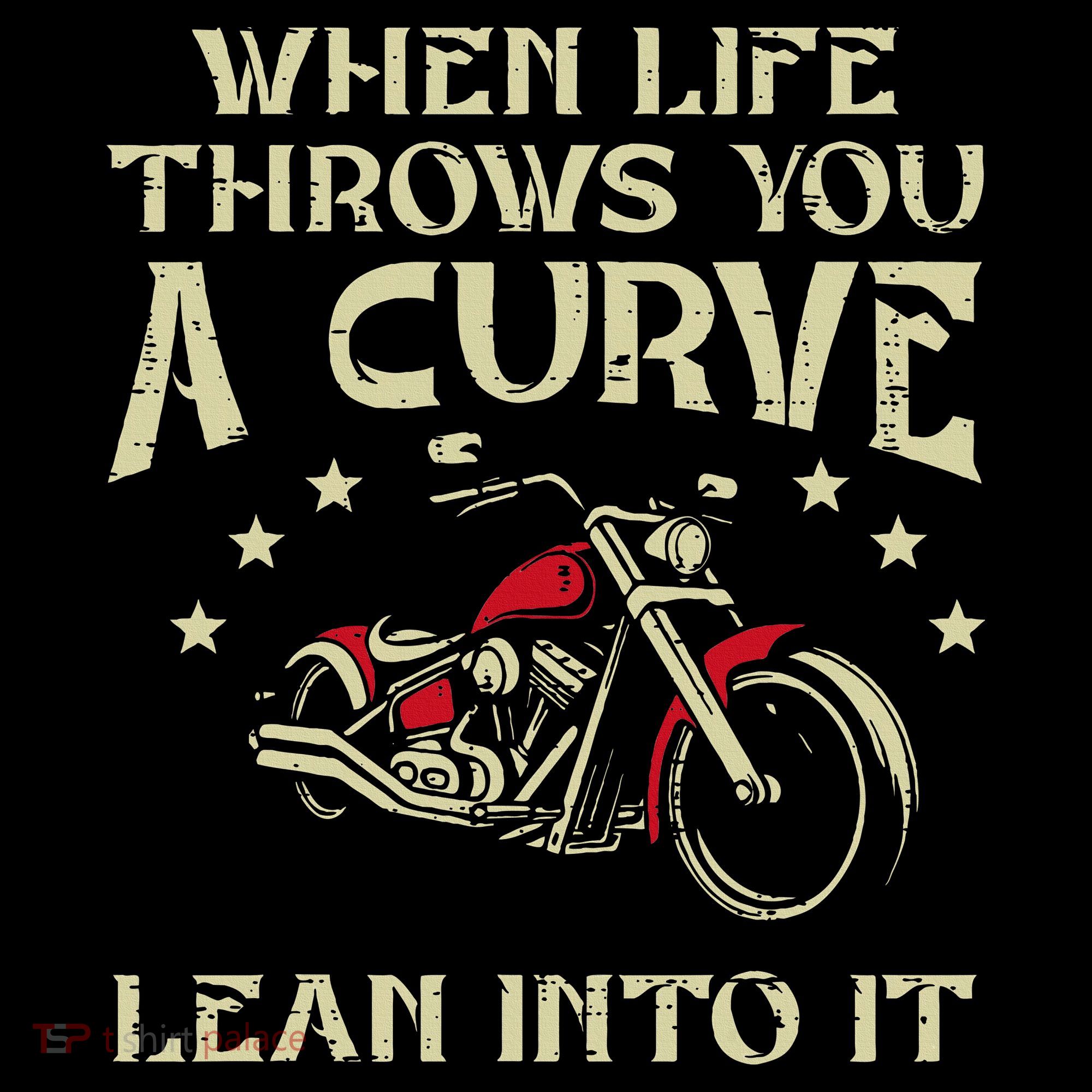 Biker When Life Throws You A Curve Motorcycle Hoodie