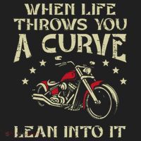 Biker When Life Throws You A Curve Motorcycle Beanie thumb 2