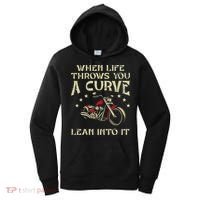 Biker When Life Throws You A Curve Motorcycle Women's Hoodie thumb 0