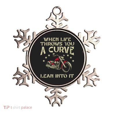 Biker When Life Throws You A Curve Motorcycle Ornament