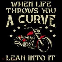 Biker When Life Throws You A Curve Motorcycle Women's T-Shirt thumb 6