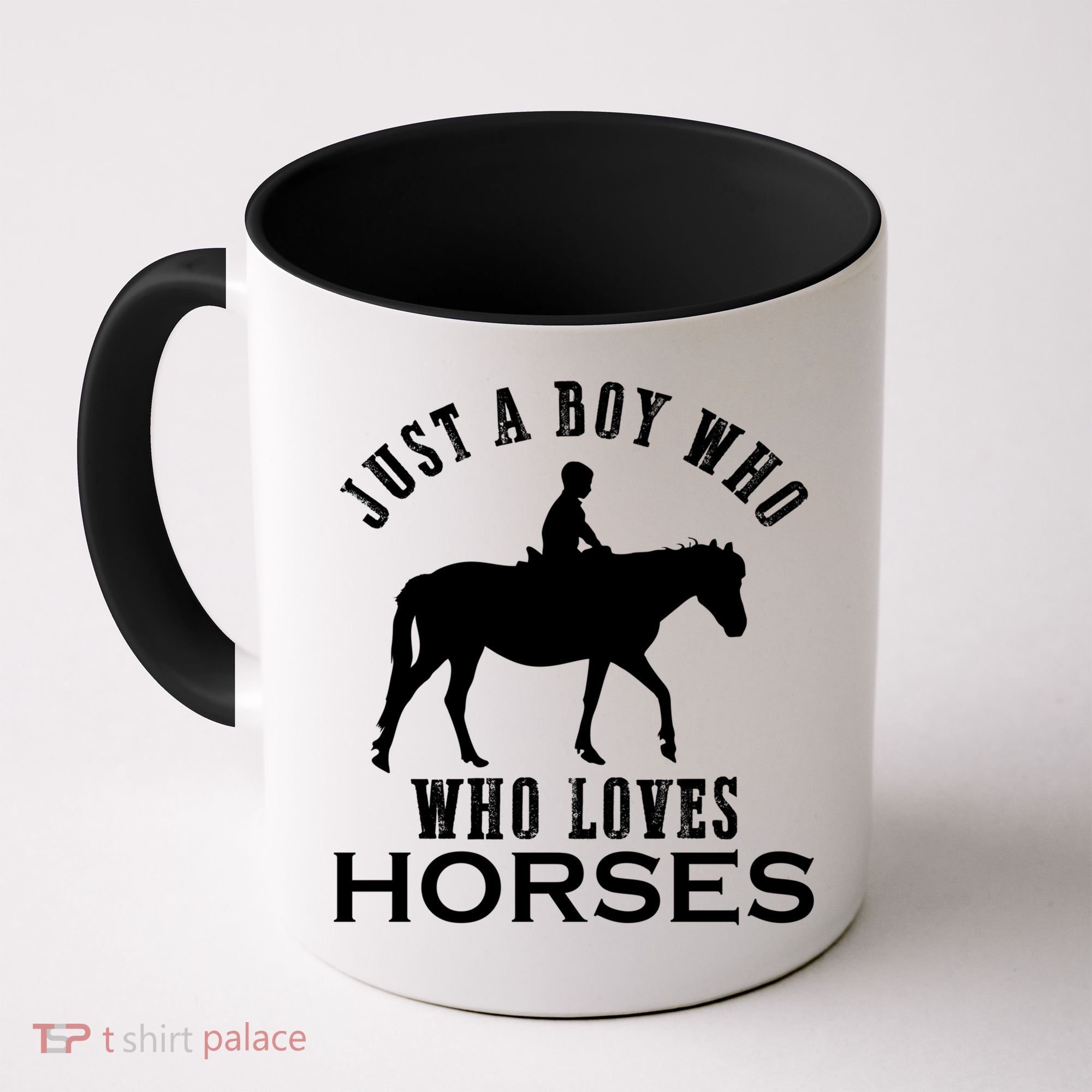 Boy Who Loves Horses Equestrian Horse Riding Gift For Boys Gift Coffee Mug