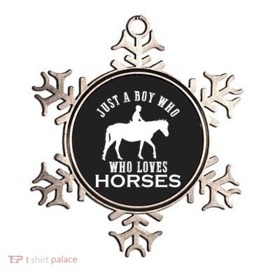 Boy Who Loves Horses Equestrian Horse Riding Gift For Boys Gift Ornament