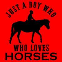 Boy Who Loves Horses Equestrian Horse Riding Gift For Boys Gift Santa Hat thumb 1