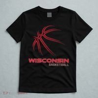 Basketball Wi Love The Badger State Souvenir Wisconsin Hoops T-Shirt thumb 5