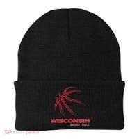 Basketball Wi Love The Badger State Souvenir Wisconsin Hoops Beanie thumb 0