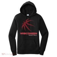 Basketball Wi Love The Badger State Souvenir Wisconsin Hoops Women's Hoodie thumb 0