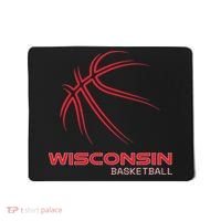 Basketball Wi Love The Badger State Souvenir Wisconsin Hoops Mousepad thumb 0