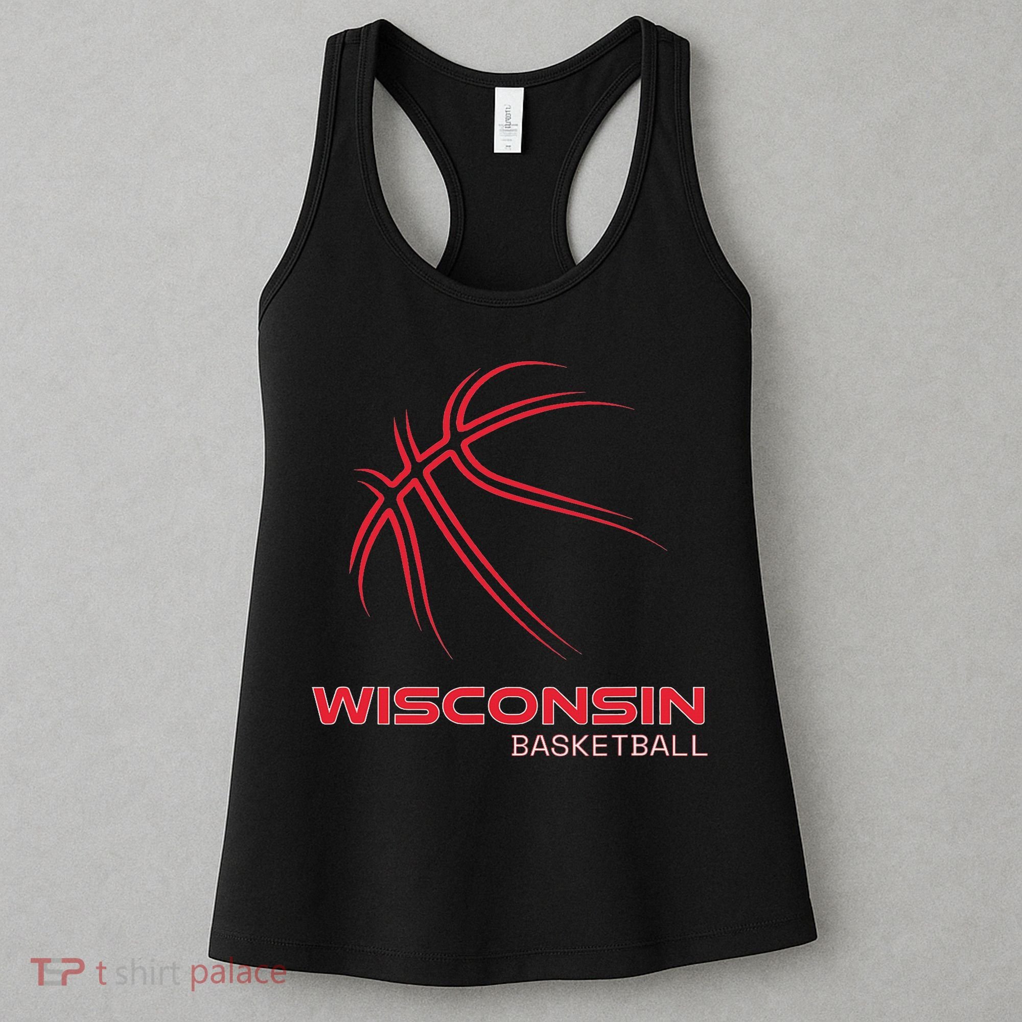 Basketball Wi Love The Badger State Souvenir Wisconsin Hoops Women's Tank Top