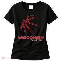 Basketball Wi Love The Badger State Souvenir Wisconsin Hoops Women's T-Shirt thumb 0
