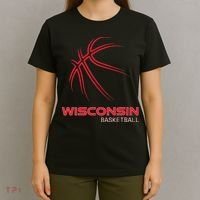 Basketball WI Love The Badger State Souvenir Wisconsin Hoops T-Shirt thumb 4