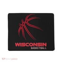 Basketball WI Love The Badger State Souvenir Wisconsin Hoops Mousepad thumb 0