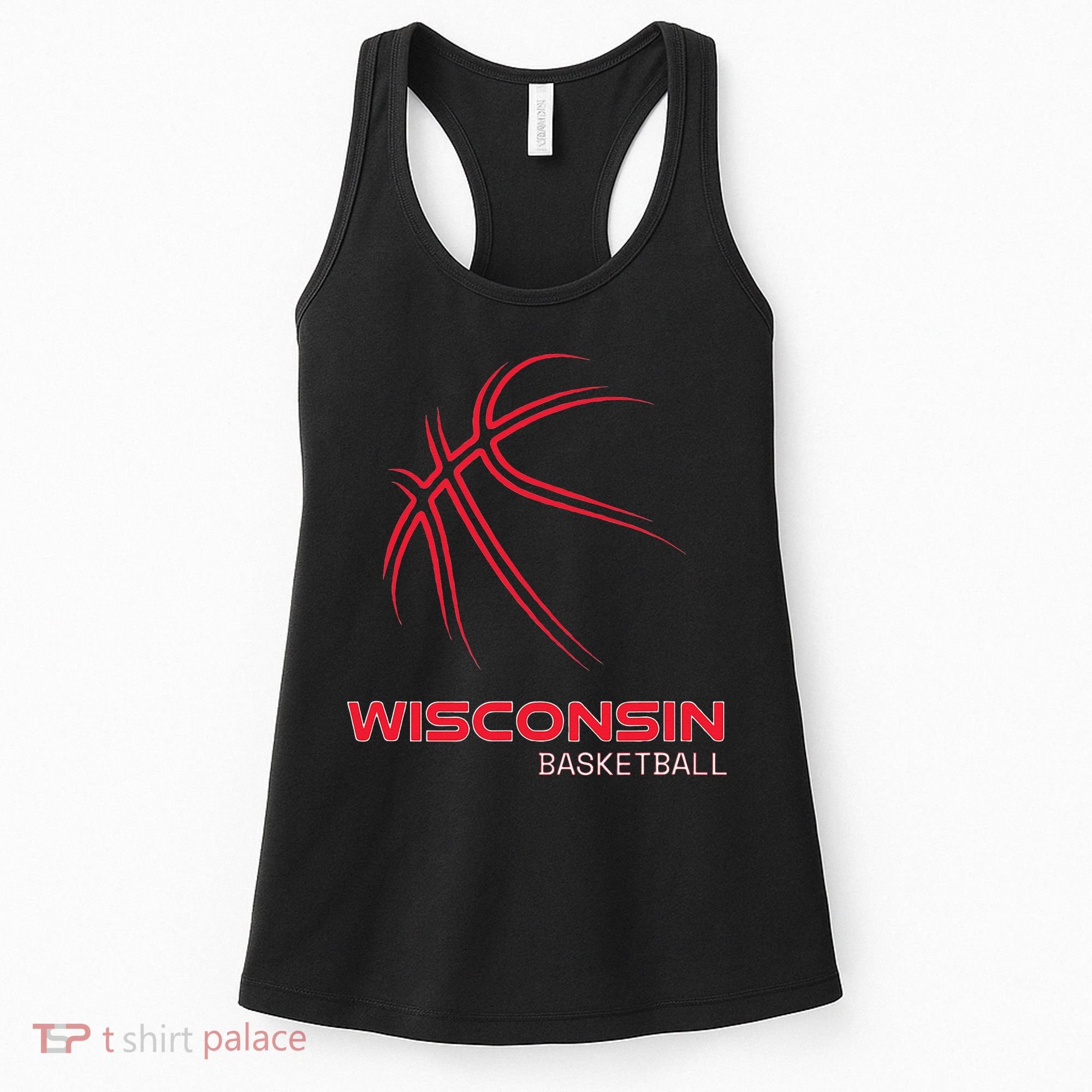 Basketball WI Love The Badger State Souvenir Wisconsin Hoops Women's Tank Top