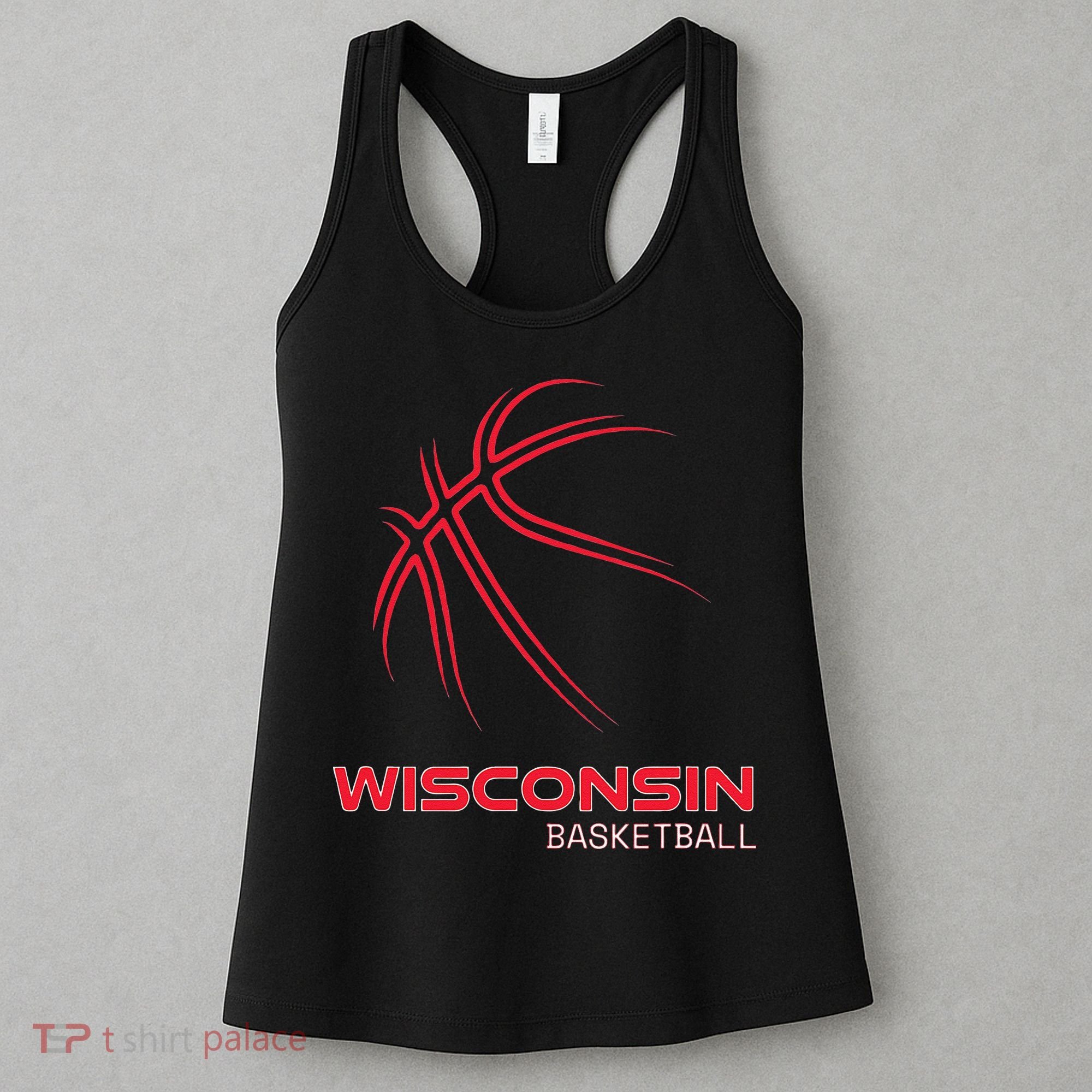 Basketball WI Love The Badger State Souvenir Wisconsin Hoops Women's Tank Top
