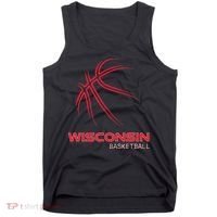 Basketball WI Love The Badger State Souvenir Wisconsin Hoops Tank Top thumb 0
