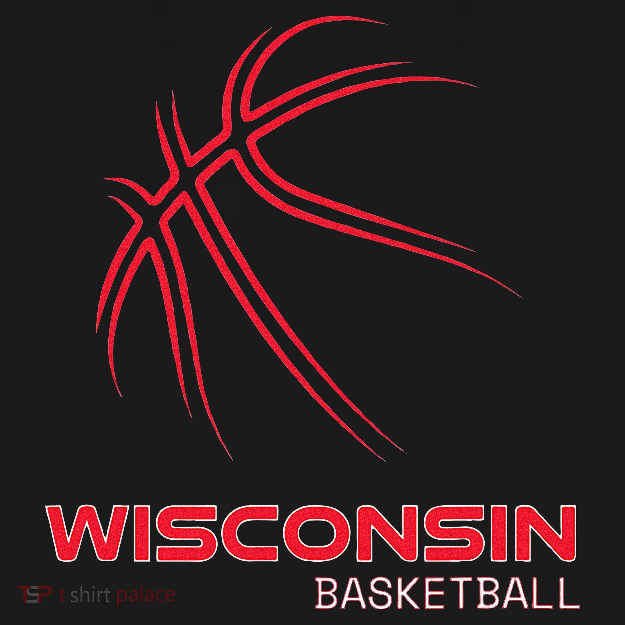 Basketball WI Love The Badger State Souvenir Wisconsin Hoops Kids T-Shirt